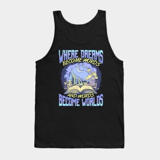 Reading Books Literature Literacy Sayings Quotes Tank Top